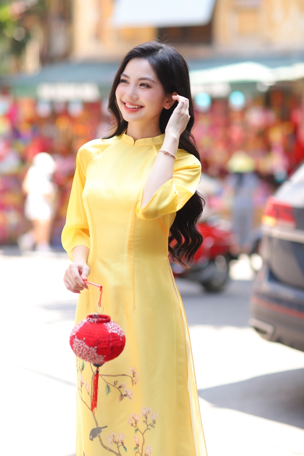  Áo dài Mai Như vàng 