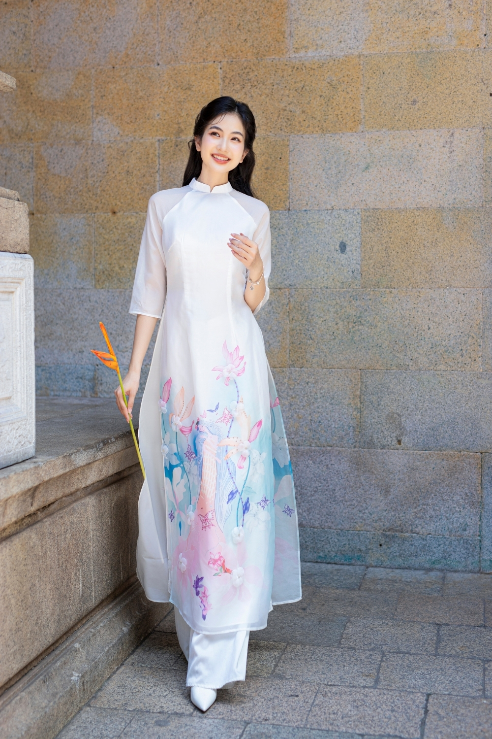  Áo dài Sương Mây 