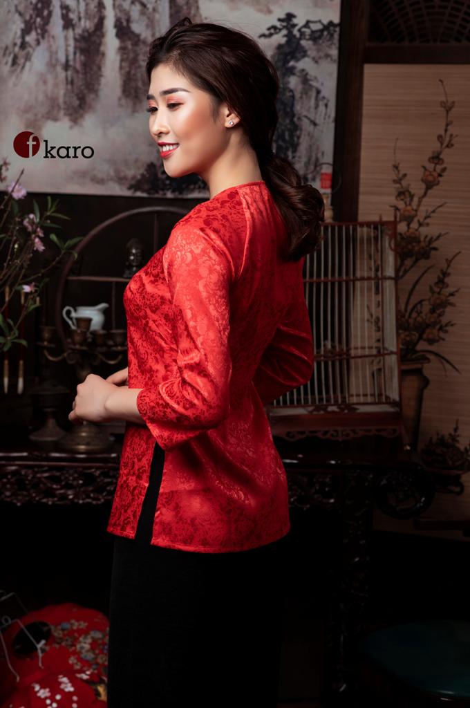  Áo bà ba màu đỏ 