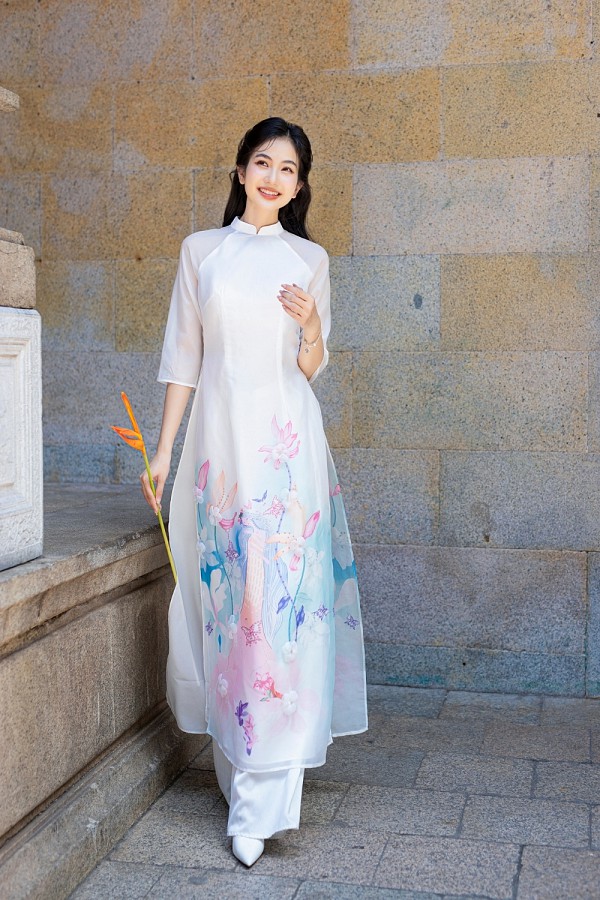  Áo dài Sương Mây 