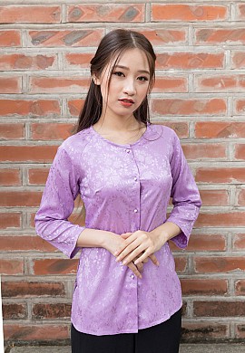  Áo bà ba màu light violet 